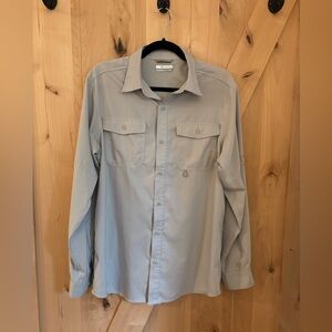 Columbia Men's Gray Long Sleeve Shirt